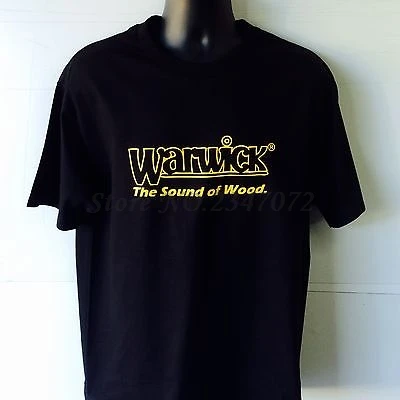 

Warwick Bass Guitar Logo black short sleeve T-Shirt shubuzhi brand tshirt new cotton tee-shirt