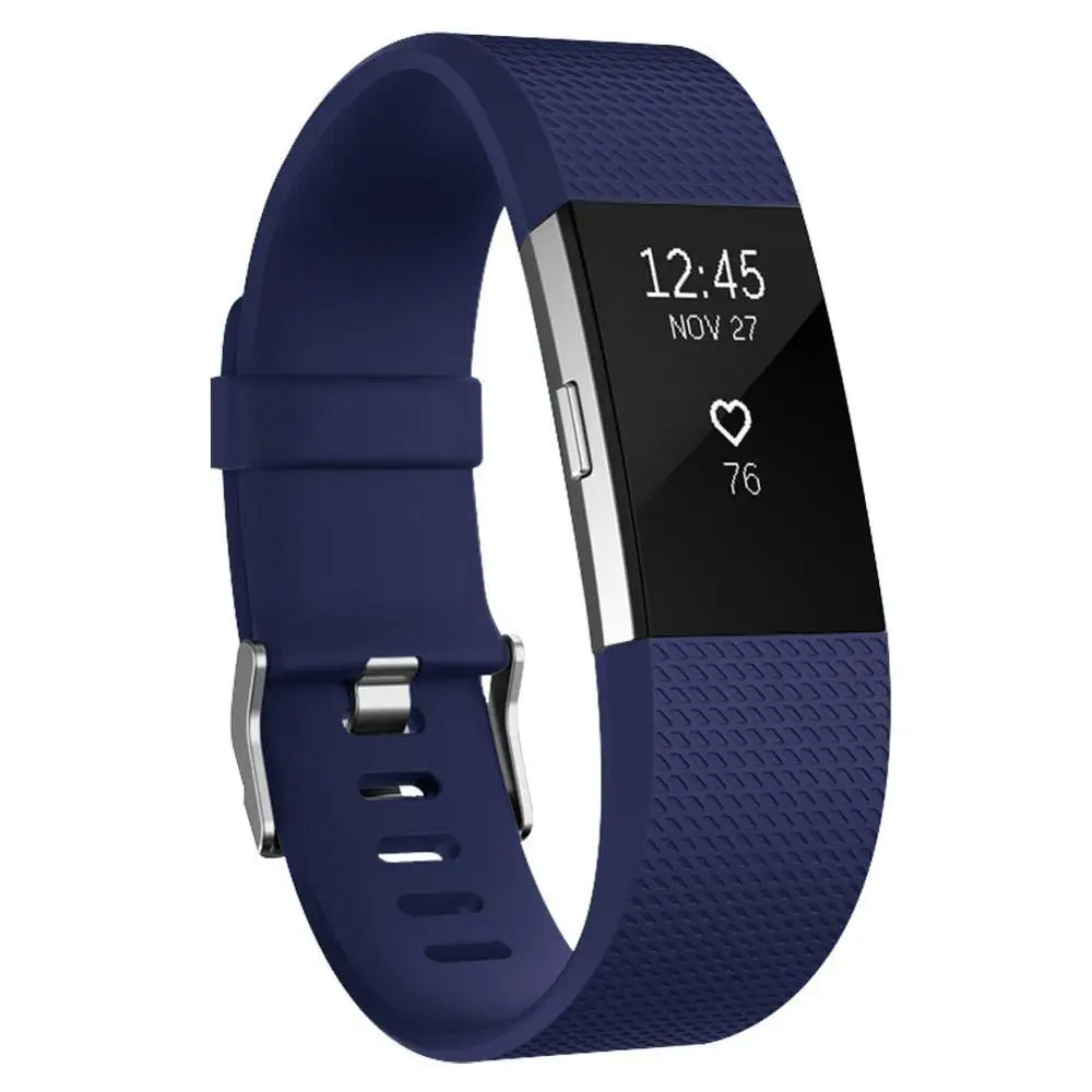 DUSZAKE для браслета Fitbit Charge 2 Сменные аксессуары браслет ремешок для Fitbit Charge2 аксессуары браслет - Цвет: Blue