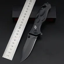 Tactical 56HRC High Hardness 3Cr13 Blade Metal Aluminum Handle Folding Knife Outdoor Camping Hunting Survival Tool high end microtech scarab troodon a07 camping hunting tacticall tool 440c blade aviation aluminum handle