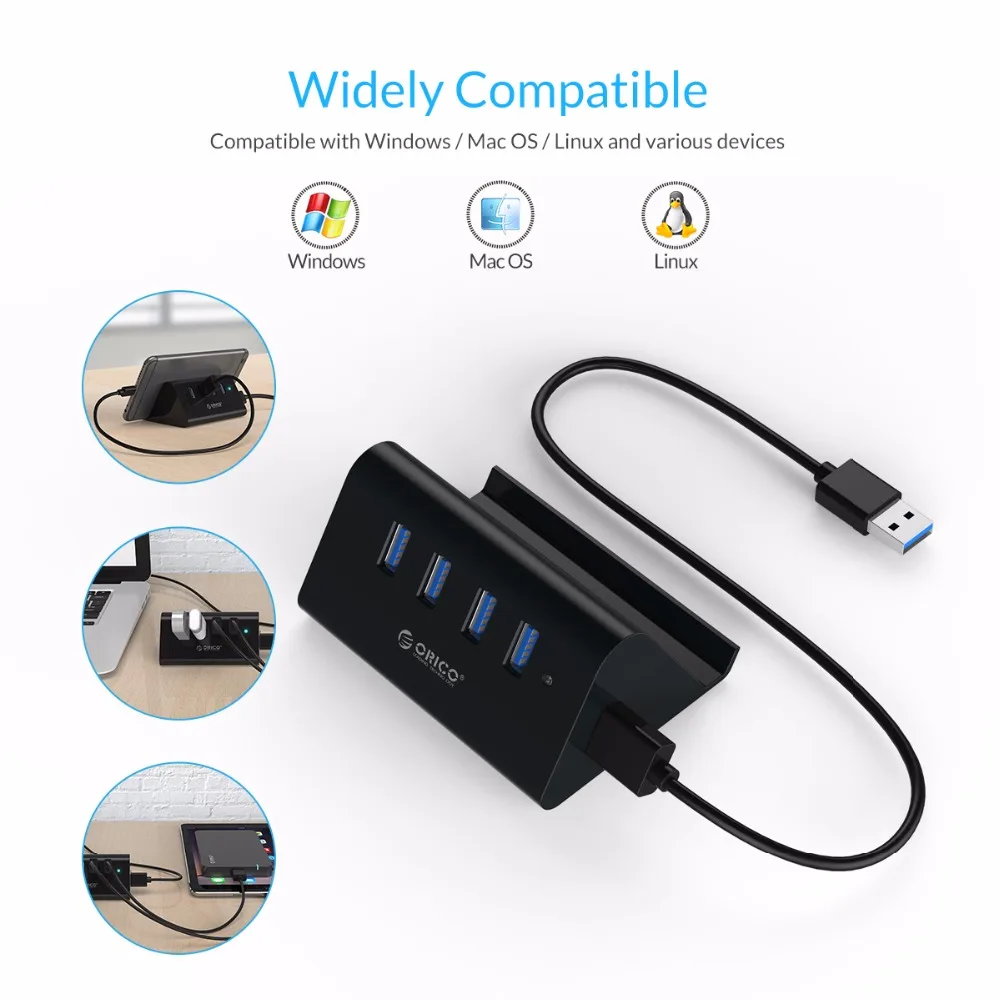ORICO ABS 4 портовый usb хаб высокоскоростной 3 0 OTG разветвитель мульти концентратор с