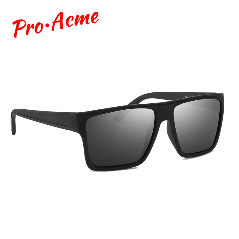 Pro Acme Сверхлегкий поляризованных солнцезащитных очков Для мужчин квадратной формы, зеркальные линзы, солнцезащитные очки, мужские очки для вождения для путешествий Спортивные очки CC1089