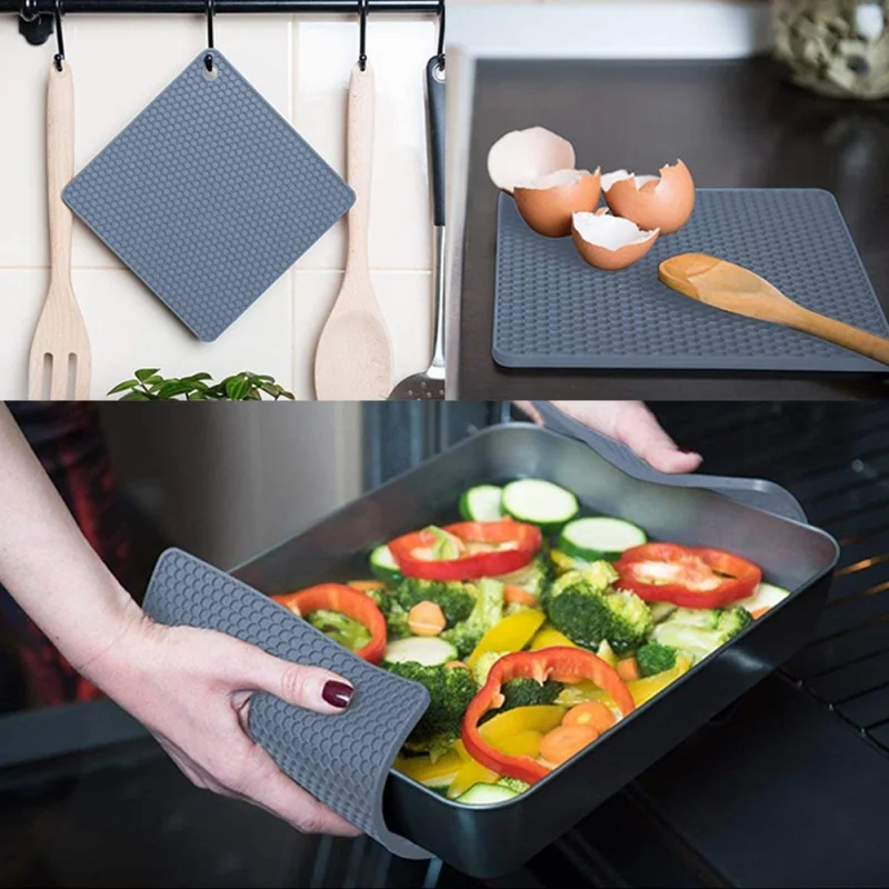 Anti slip Mat Silicone Heat Insulation Place Mat Hot Pan Pads