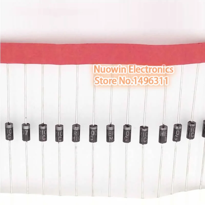 

100pcs Rectifier Diode 1A 800V DO-41 HER107