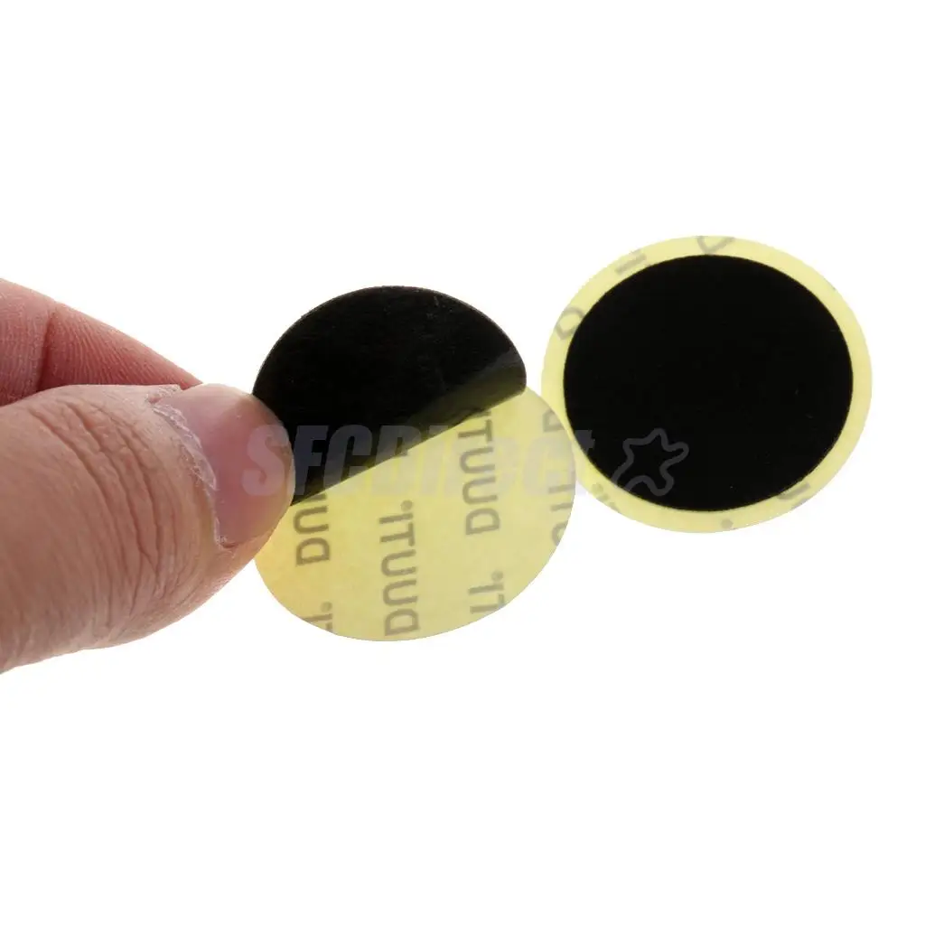 25mm High-grade Glueless Bicycle Inner Tire Self-adhesive Tyre Patch without Glue Fast Repair Tools Bike Rubber Patch	