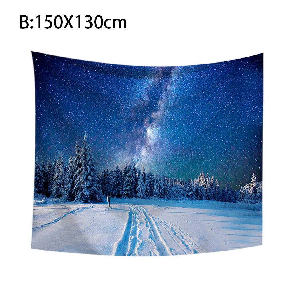 Aurora Borealis печать полиэфирное волокно гобеленовое пляжное полотенце настенные Висячие великолепные сцены гобелен домашнее полотенце украшения М/Л