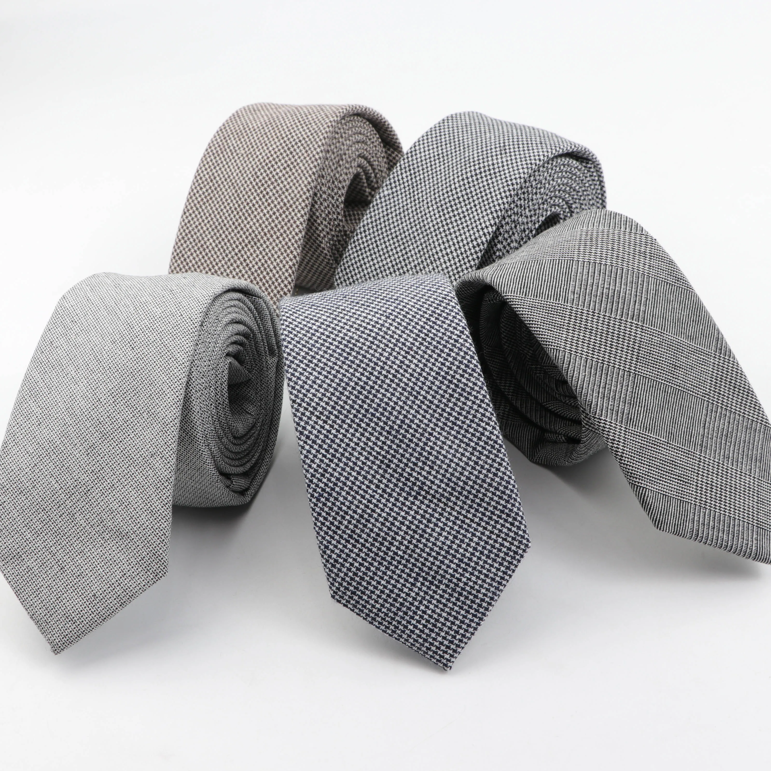 

Striped Color 6cm Tie Cotton Pure Colorful Slim Neckties for Wedding Ties Skinny Groom Necktie for Men