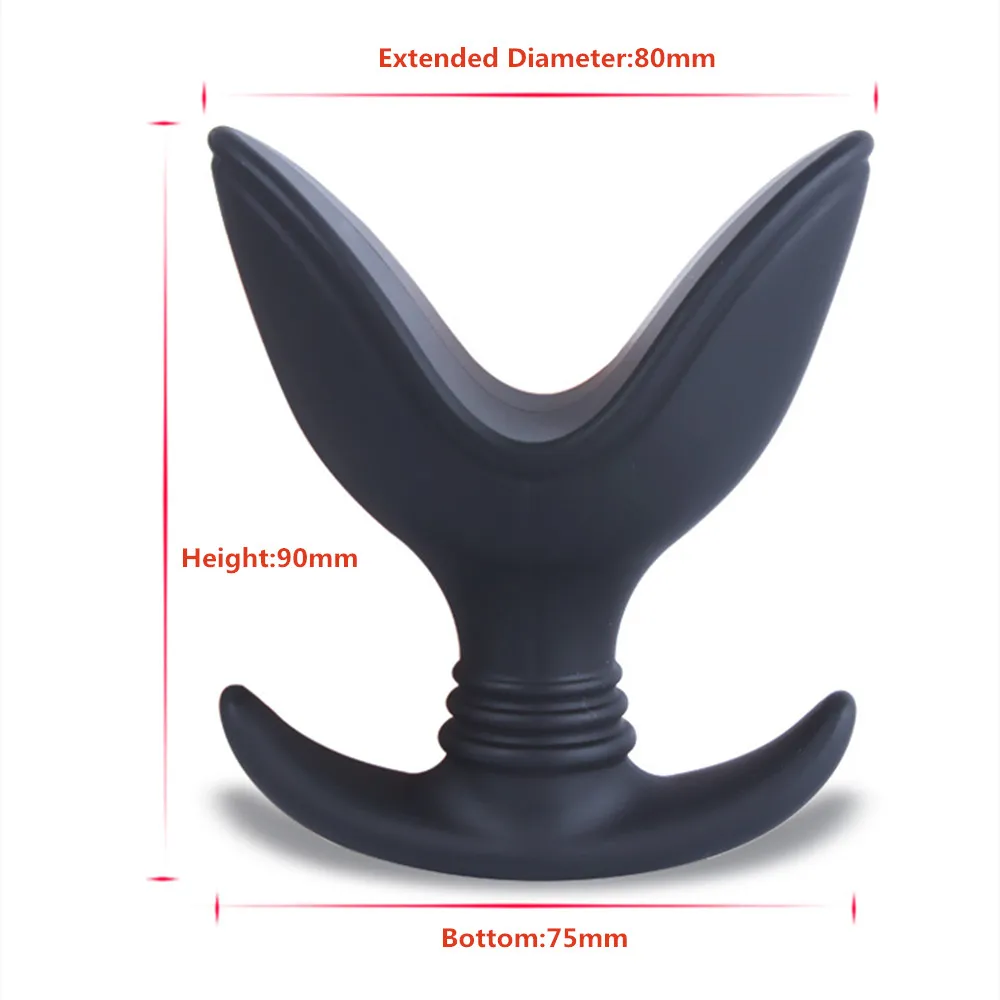Anal Plug Soft Silicone Butt Plug SM Vagina Stimulator Expander Prostate Massager Adult Anal Sex Toys for Women Men Gay Couple (4)