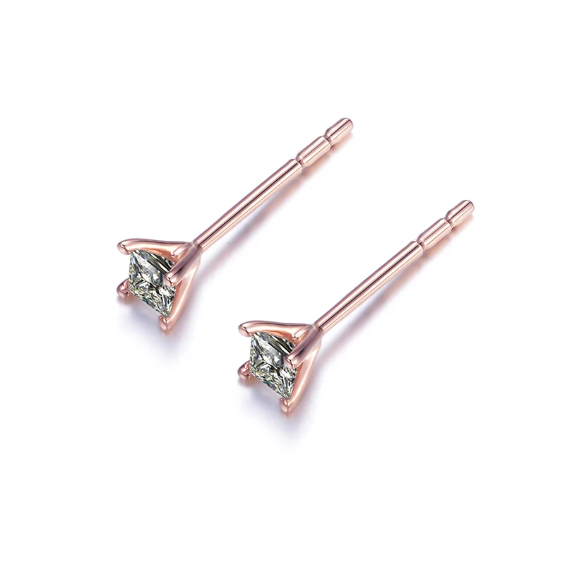 Женские серьги гвоздики из 18 каратного золота 100% карата|stud earrings|earrings 18kearrings 18k gold |