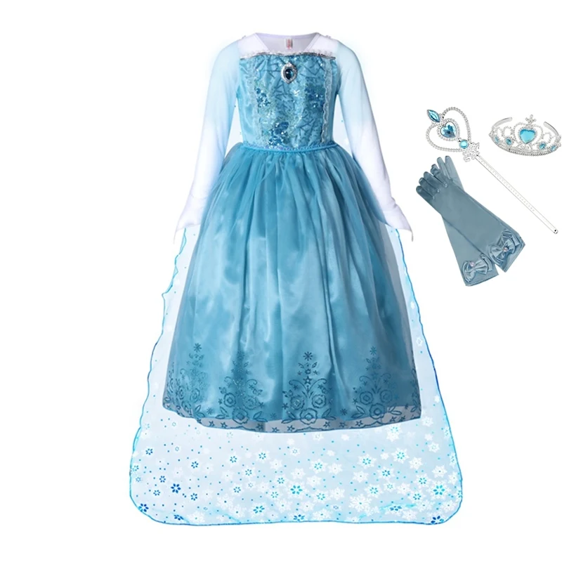 elsa dress with cape