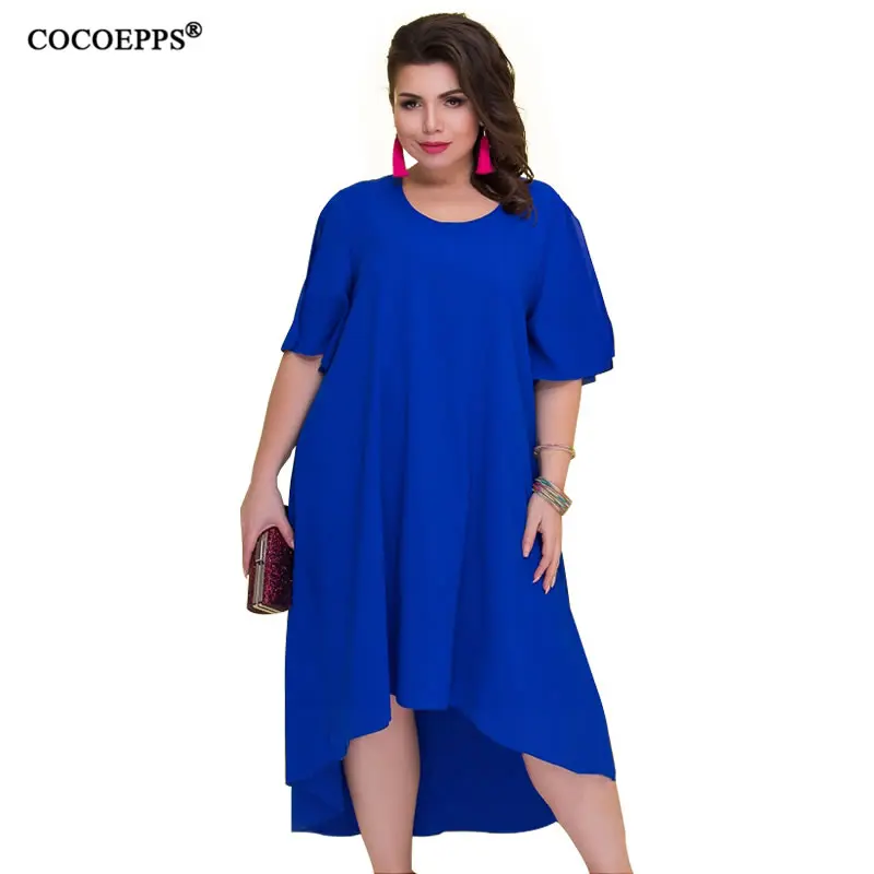 COCOEPPS Новое поступление 2019 размера плюс женские Платья офисные платья больших