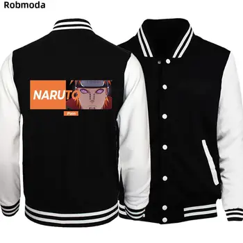 

Naruto Kakashi Japanese Anime Men Jacket Baseball Clothing Men's Jackets Coat For Men zipper Hoodies University uniform Jacket