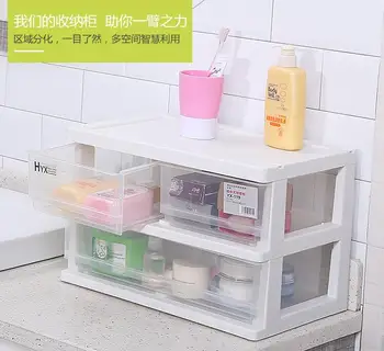 

Desktop cosmetics receive a box of plastic transparent drawer receive ark sundry accessories jewelry box