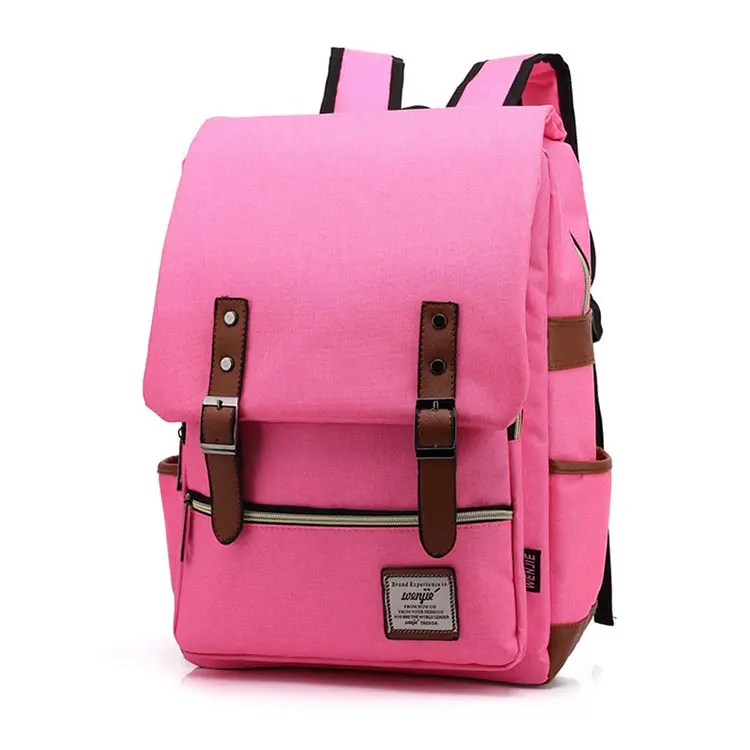Женская и мужская сумка, уличный рюкзак для путешествий, Женский Одноцветный винтажный холщовый школьный рюкзак, женская сумка, Индивидуальные женские рюкзаки