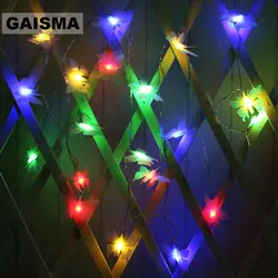 1,5 м 3 м 6 м батарея Бабочка Рождество светодиодный светящаяся гирлянда Свадебные украшения сказочные огни для праздника освещение для