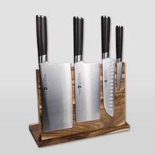 Strong Magnetic Knife Holder Wood Knife Block Stand Dry Anti-bacterial Knife Rack Cooking Frame Kitchen Accessories