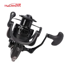 TSURINOYA FALCON4000/5000 спиннинговая Рыболовная катушка 8+ 1BB 5,2: 1 11 кг дальнее расстояние метательная катушка Carretes De Pesca Para Mar Moulinets
