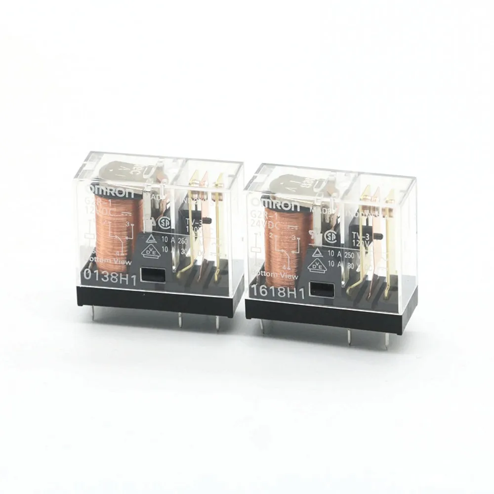 Relé G2r1-12vdc G2r-1-dc24v um Grupo de Conversão Pés 10a Relés de Potência 12v 24v 10a 5pin 10 Peças