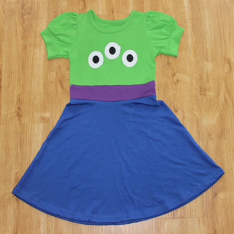 

Girls Summer Alien Dress Princess Cosply Birthday Dresses Costume for Kids Clothing Unicorn Party Dresses