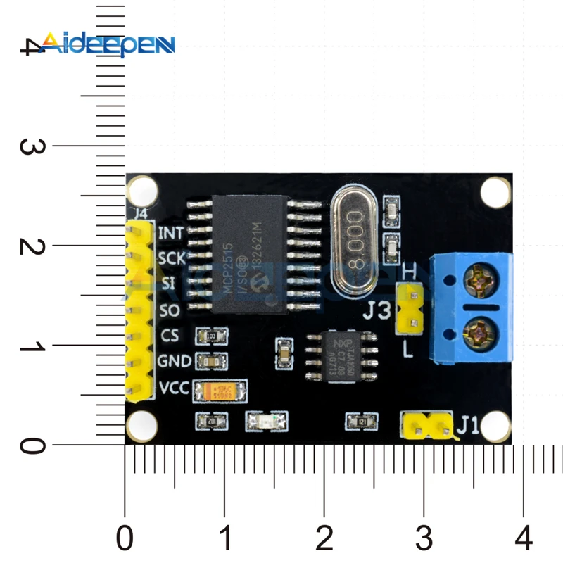 DC 5V MCP2515 подключению CAN-шины зарядная Модульная плата TJA1050 приемник SPI Интерфейс может V2.0B 1 МБ/с. для 51 MCU контроллер рычага