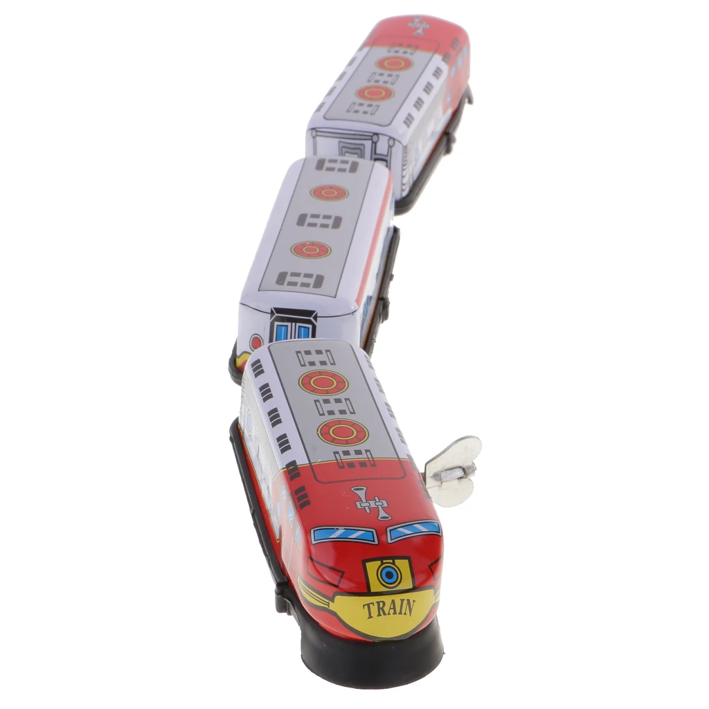 

Retro Express Train Clockwork Metal Collectible Tin Toy - Wind Up To Drive