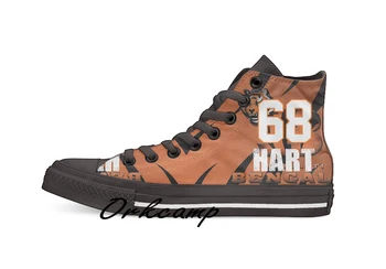 

Cincinnati Football Player Hart High Top Canvas Shoes Custom Walking shoes