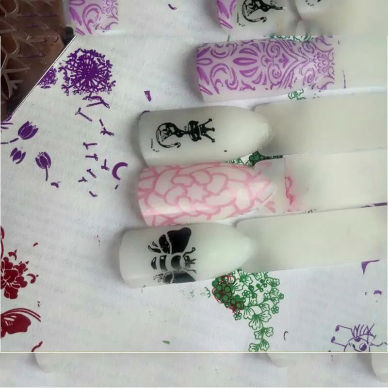 6*6 см квадратные пластины для штамповки ногтей DIY кружевные цветочные узоры дизайн ногтей штамп штамповка шаблон изображения пластины трафареты