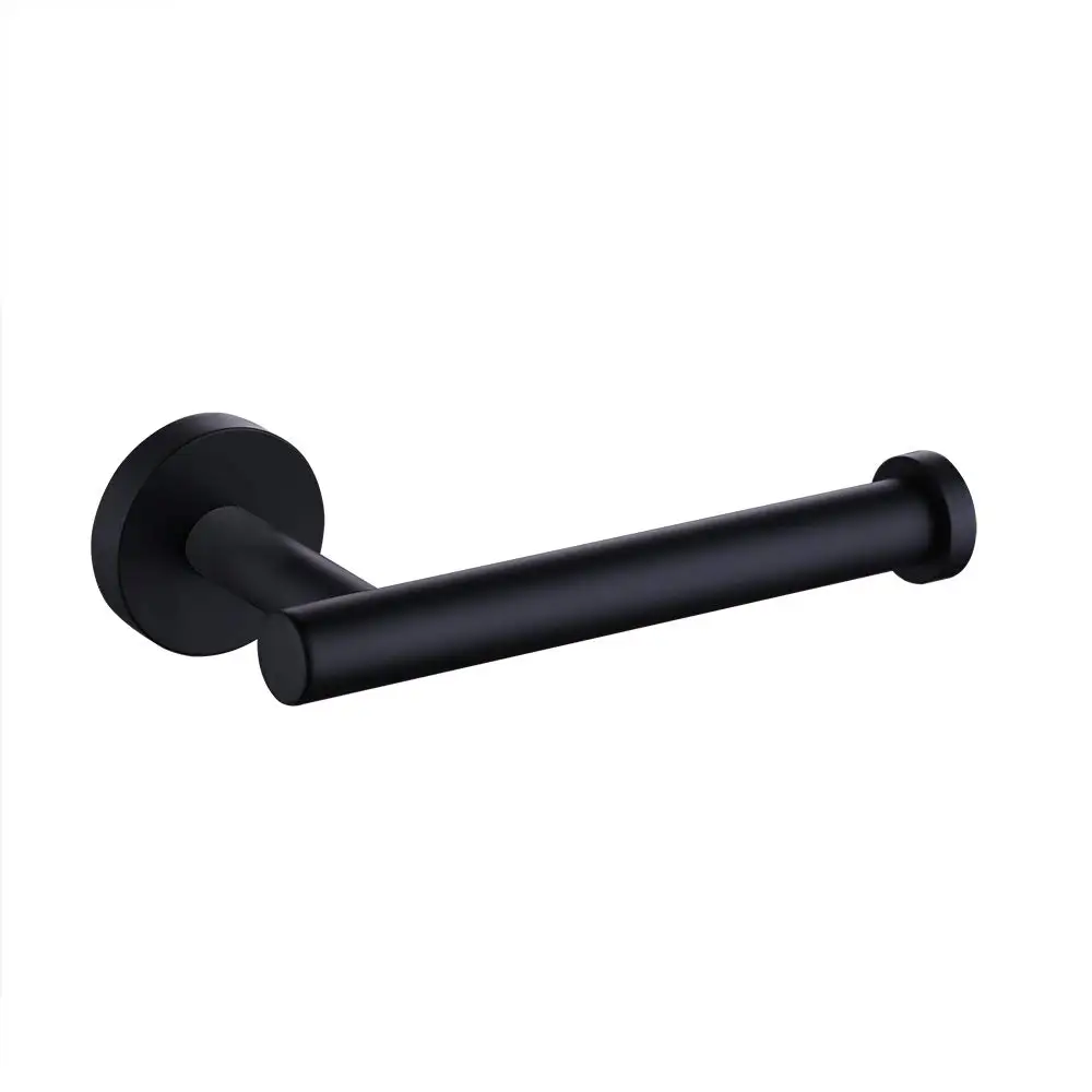 Matte Black Bath Roll Toilet Paper Holder Wall Mount Tissue Hook SUS304 Stainless Steel | Обустройство дома