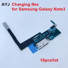 10 шт./лот AYJ usb зарядная док-станция для samsung Galaxy Note 3 N900 N9005 зарядное устройство Порт Разъем гибкий кабель для Note3 запасные части