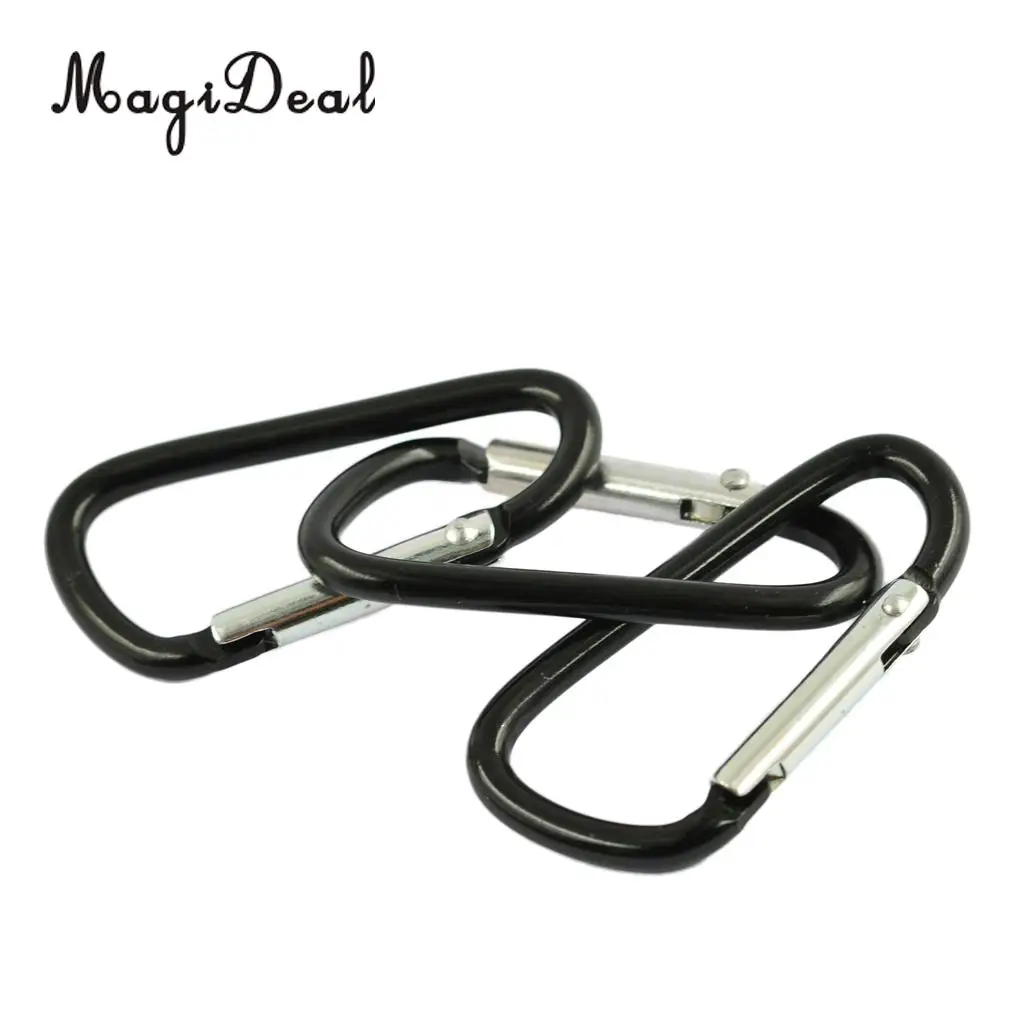 MagiDeal 20pcs Mini Climbing Carabiner Buckle Snap Spring Clip Hook Keychain for Travell Rafting Boating Bag Outsoor Hiking Acce