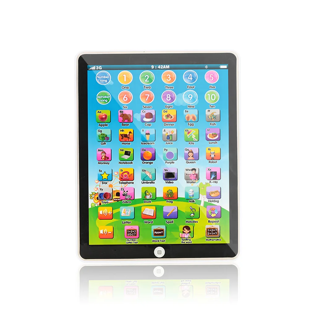 

Educational Creative Tablet 10 Inch Plastic Electric Flashing Learning Machine
