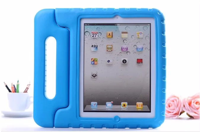 Для Apple ipad 2 3 4 EVA пены противоударный чехол для ipad 2 ipad 3 ipad 4 Funda Coque Дети Ручка Стенд защитный чехол