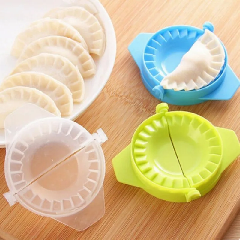 Plastic Chinese Dumpling Maker Jiaozi Ravioli Pastie Pie Pastry Maker Press Mold Kitchen Tools