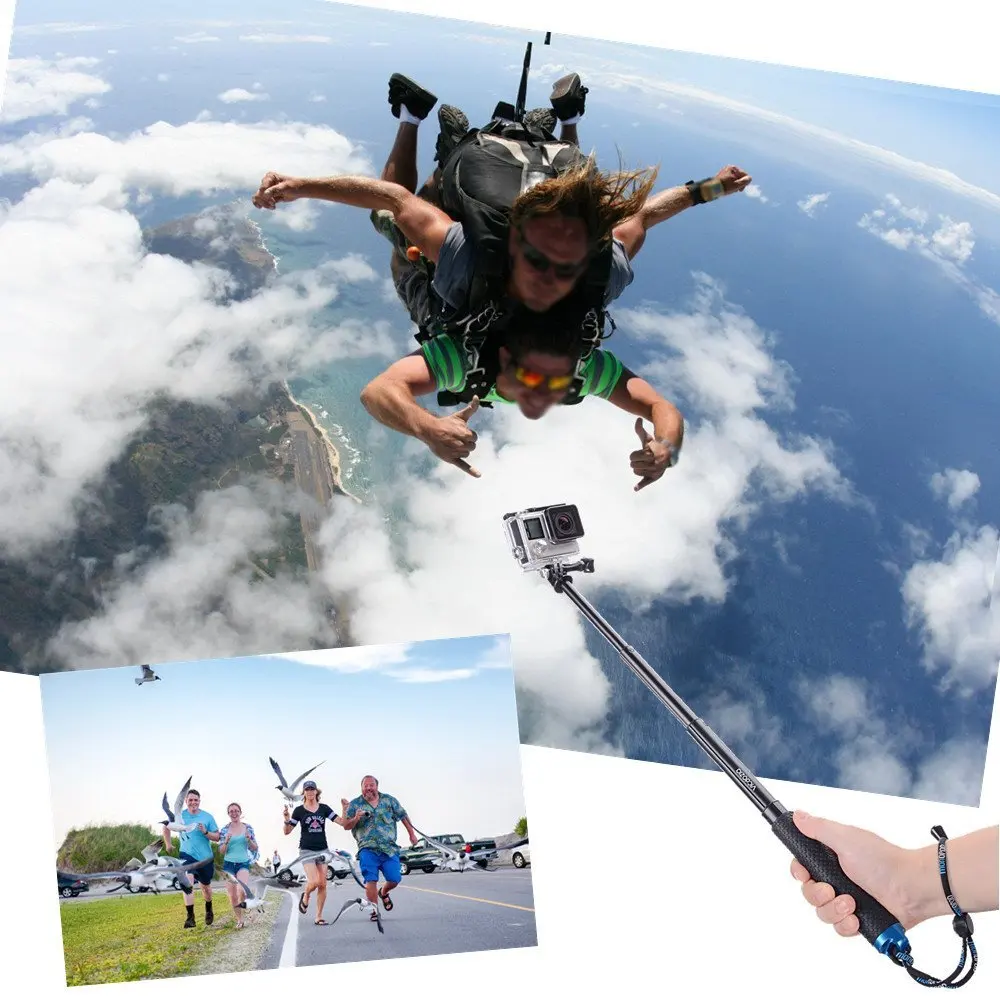 Waterproof Hand Grip Adjustable Selfie Stick Handheld (11)