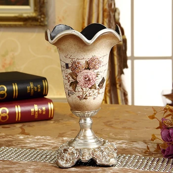 

European Home Furnishing crafts ceramic vase vase ornaments table simple modern living room TV cabinet vase ornaments