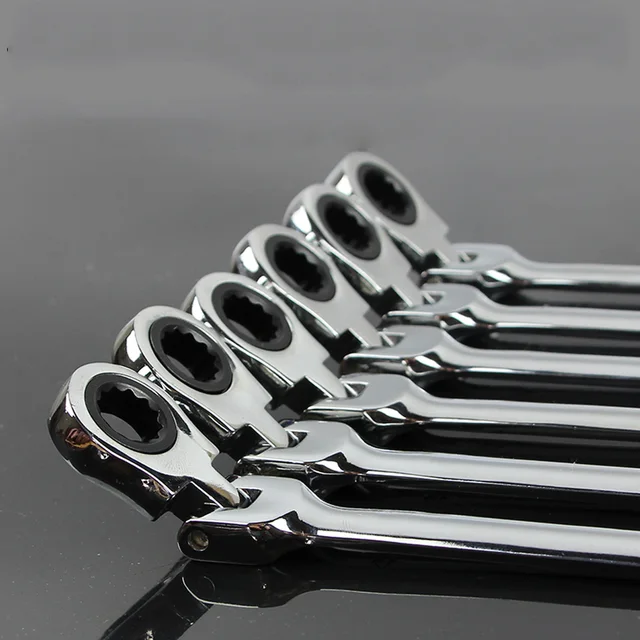 Active head dual purpose Gears Ratchet Wrench Set Flexible Open End Wrenches Repair Tools To Bike Torque Wrench Spanner