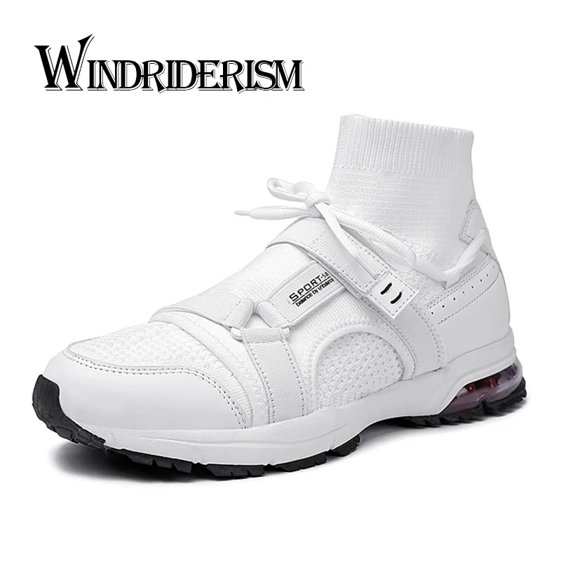 

WINDRIDERISM New Arrival Flyknit Men Sneakers Breathable Lightweight Casual Shoes Air Cushion Sneakers Comfortable Zapatillas