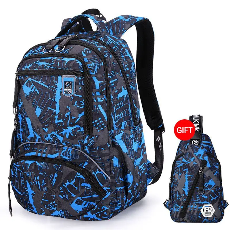 

2pcs/set waterproof oxford backpack men 2019 new school bags for teenage boys bookbag college large capacity laptop backpack