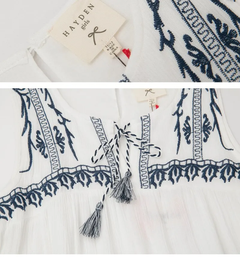 girls embroidered dress G3392-14
