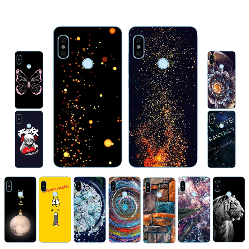 

for Redmi Note 5 Pro Case 64GB Silicone Back Cover Fashion Painted for Xiaomi Redmi Note 5 Pro Prime Global 5.99inch Coque