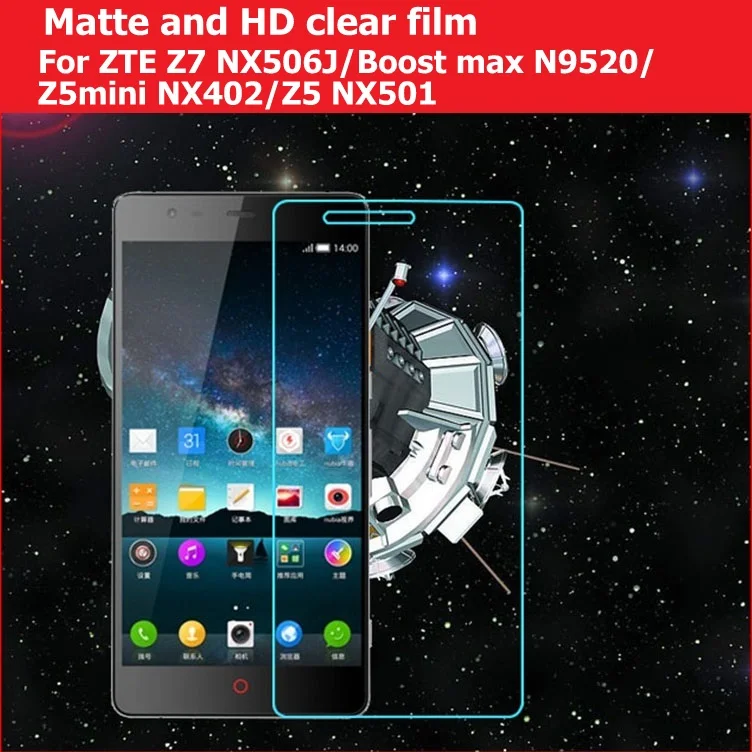 Screen Anti-Glare Matte Film For ZTE Z7 NX506J Boost Max N9520 Z5mini Z5 Mini NX402 NX501 LCD HD Clear Glossy Film+cloth | Мобильные