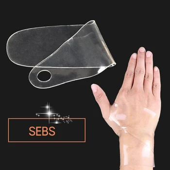 

Good Healthy 1 Pair Transparent Wrist Relief Brace Wrap Silicone Bandage Support Wristband Thumb Protector