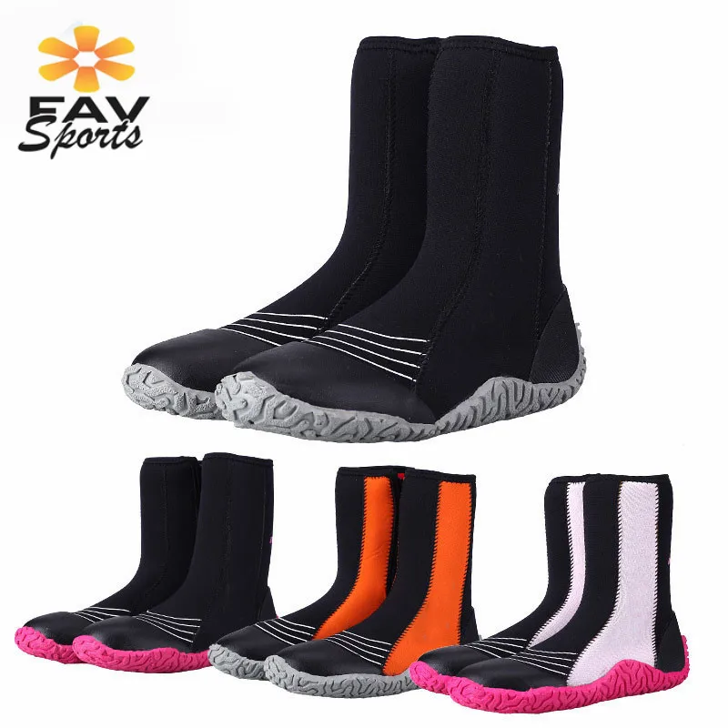

5mm Neoprene Diving Shoes Women/Men Water Sports Swimming Fins Surfing Boots For Beach Swimming Shoes Snorkeling