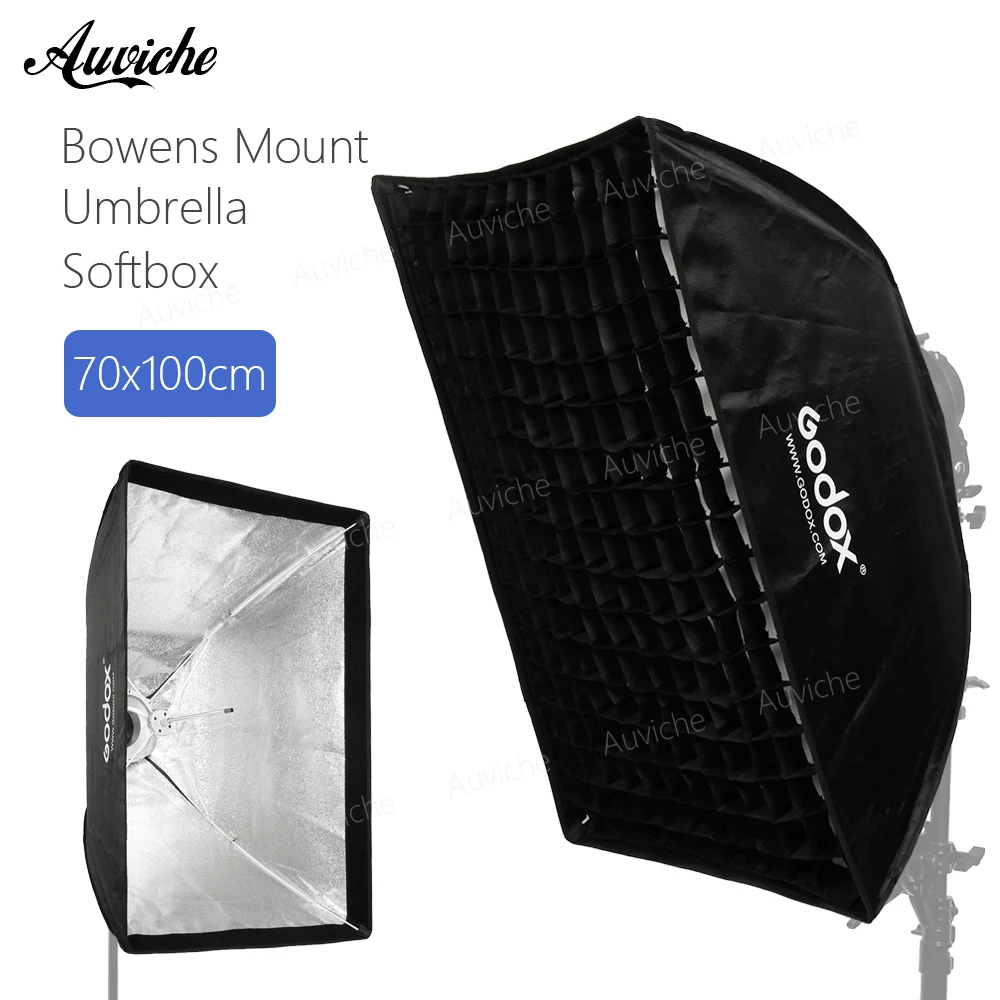 

Godox 70x100cm Bowens Mount Honeycomb Grid Umbrella Softbox soft box with Bowens Mount for Bowens Mount Studio Flash Light