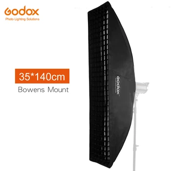 

Godox 35x140cm 14"x55" Honeycomb Grid Rectangular Bowens Mount Softbox Studio Strobe Softbox Diffuser for Studio Strobe