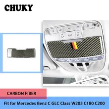 CHUKY Авто крыши Чтение свет AMG автомобильные аксессуары для укладки углеродного волокна наклейки для Mercedes W205 Benz C GLC класса c180 C200