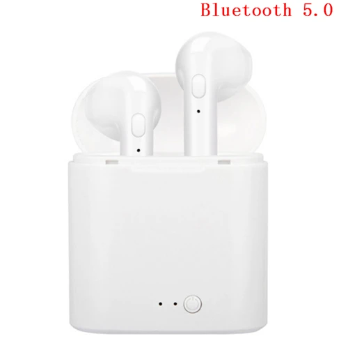 

New I7S TWS Bluetooth 5.0 Wireless Earphones Portable type mini headsets with mic with charge box For iphone Samsung Xiaomi LG