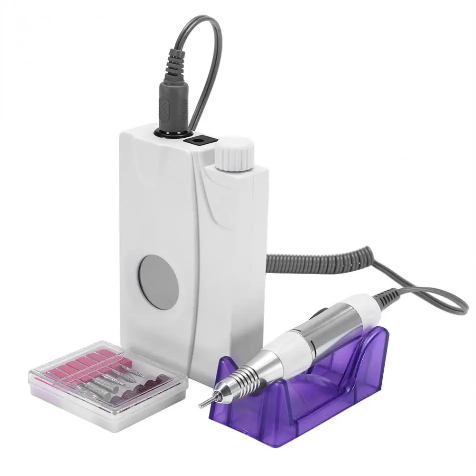 

Mini Portable 30000RMP Electric Nail Manicure Drill Bits Machine Rechargeable Cordless Nail Polisher Manicure Pedicure Set