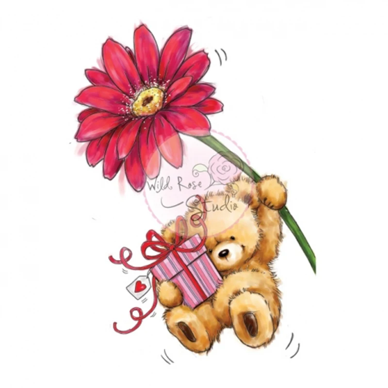 

Animal/bear Transparent Rubber Silicone Clear Stamps for Tampons Seal Background Collage Stamp Holiday card Card Making Diy