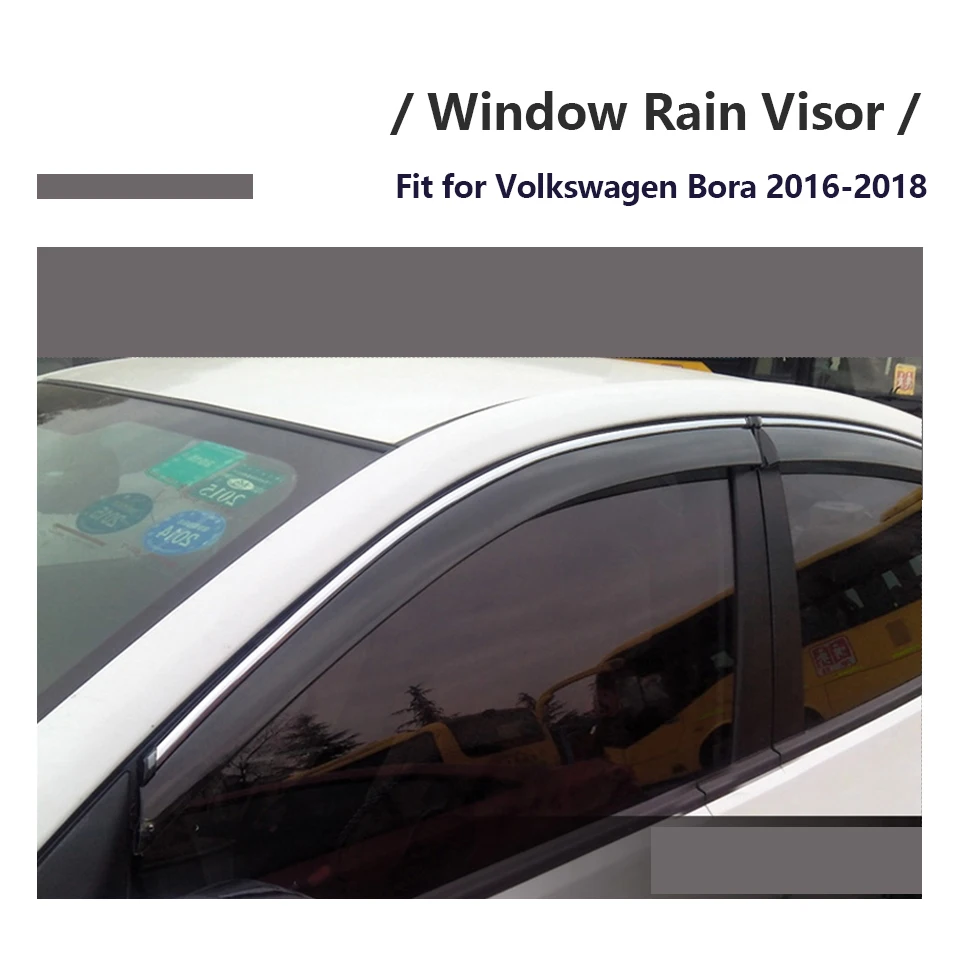 OVERE 1 Комплект дымовой козырек на ветровом стекле для Volkswagen VW Bora Стайлинг вентиляционные дефлекторы для защиты от солнца охранные предметы
