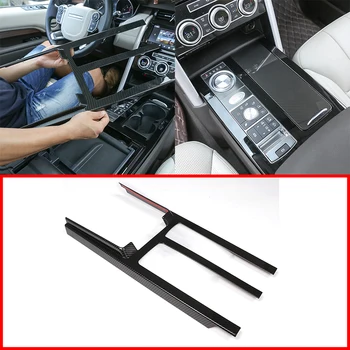 

Carbon Fiber ABS Car Center Console Protection Panel Cover Trim For Land Rover Discovery 5 LR5 l462 2017-2018 Car Accessories